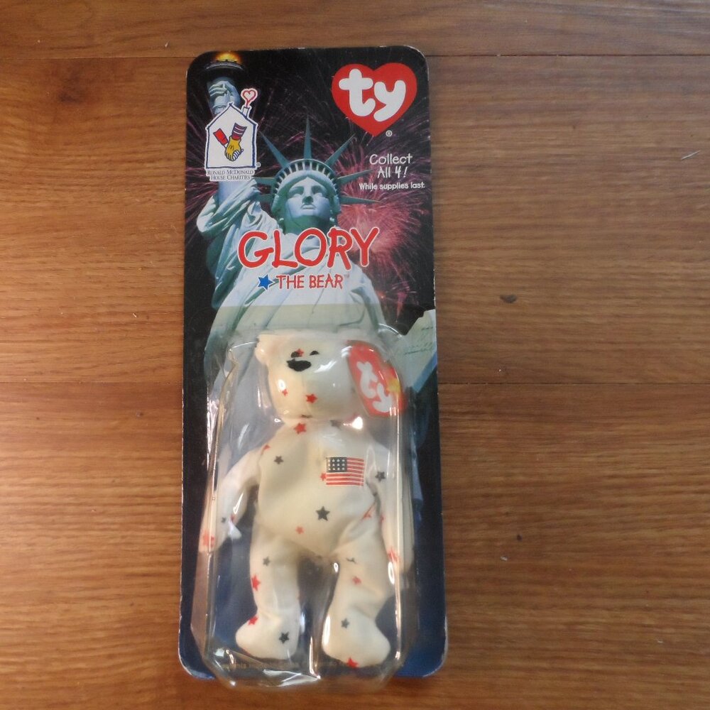 1999 TY McDonald's Teen Beanie Baby "Glory The Bear"